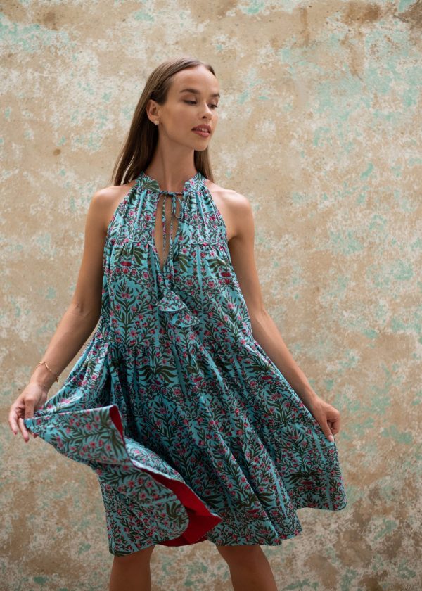 Floral Sleeveless Tiered Dress - Image 3