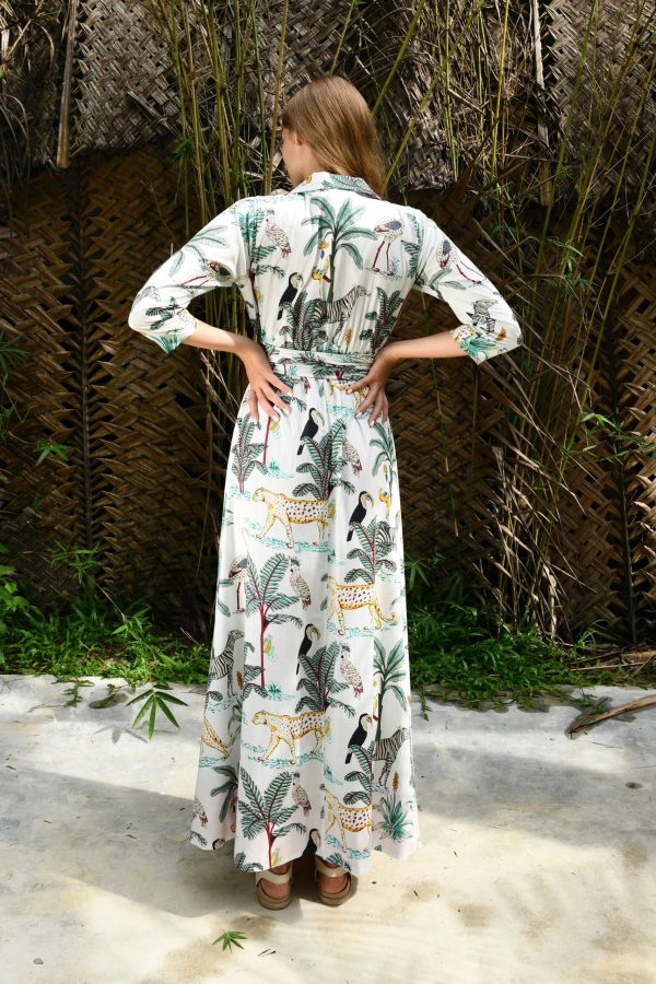Zebra print wrap maxi dress - Image 5