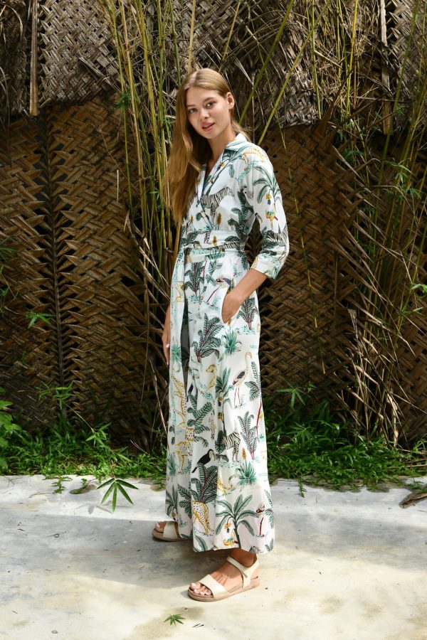 Zebra print wrap maxi dress - Image 3