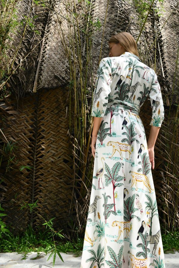 Zebra print wrap maxi dress - Image 2