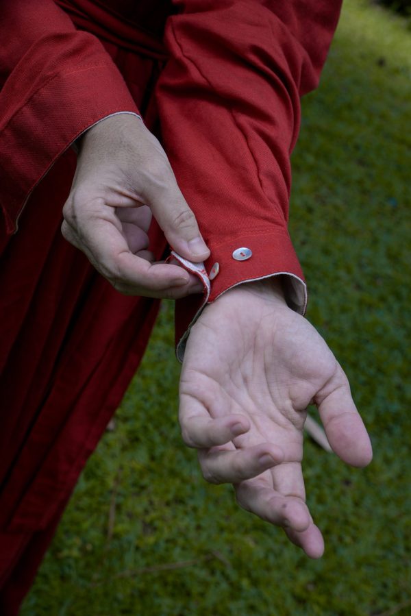 Women's Long Red Linen Dress - Image 2