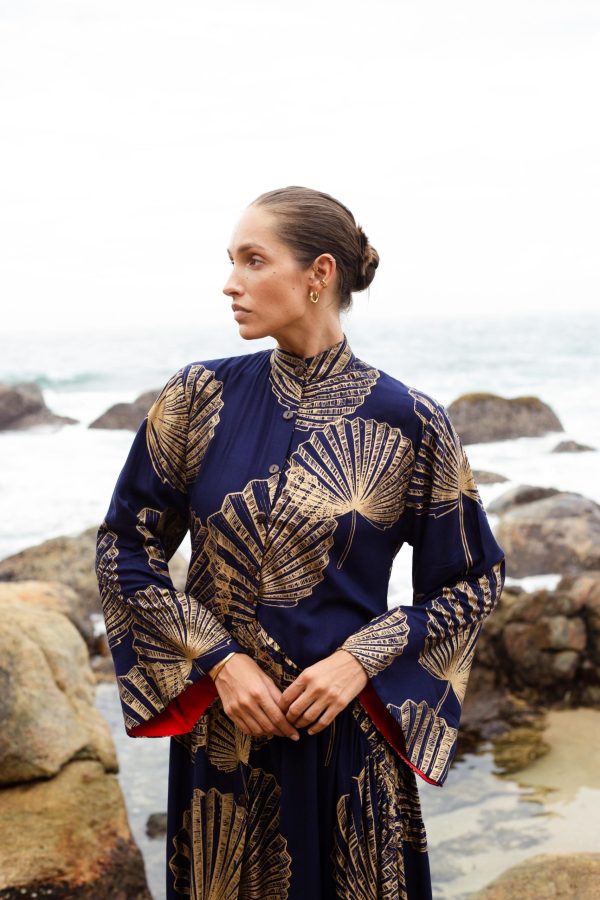Palm leaf print maxi skirt - Image 3