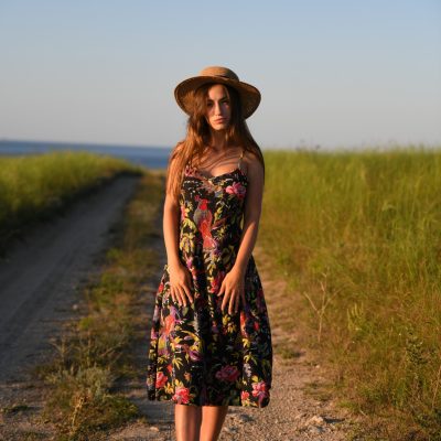 Spaghetti Strap Floral Dress