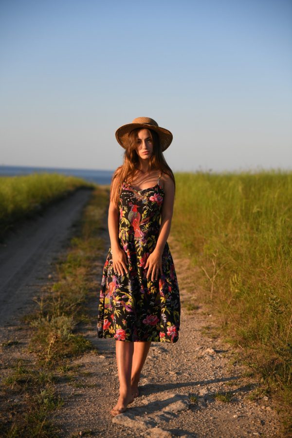 Spaghetti Strap Floral Dress