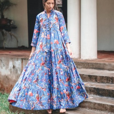 Bird of Paradise Layered Maxi Dress
