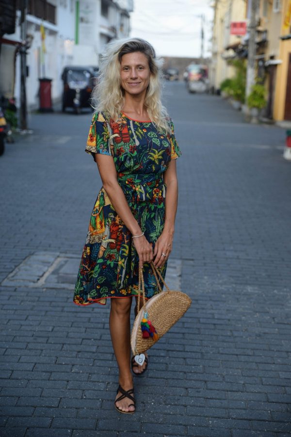 Summer floral short dress