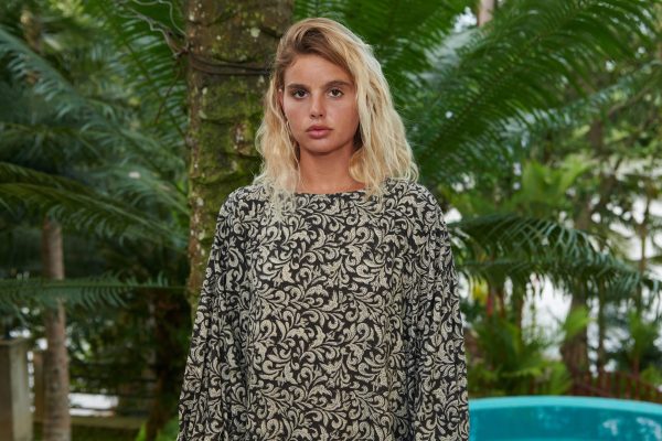 Ruffle Block Printed Midi Dress - Image 2
