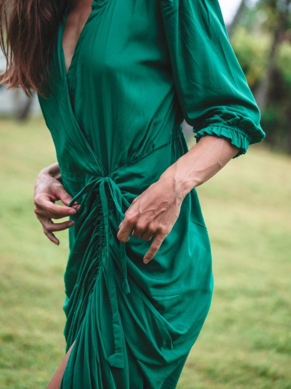 Green Adjustable Short Dress - Image 2